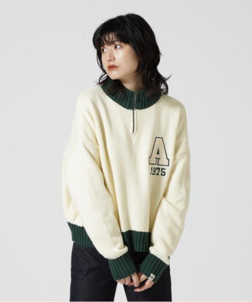 AVIREX(AVIREX)/COLLEGE WAPPEN KINIT TOPS/ カレッジワッペンニットトップス/img05