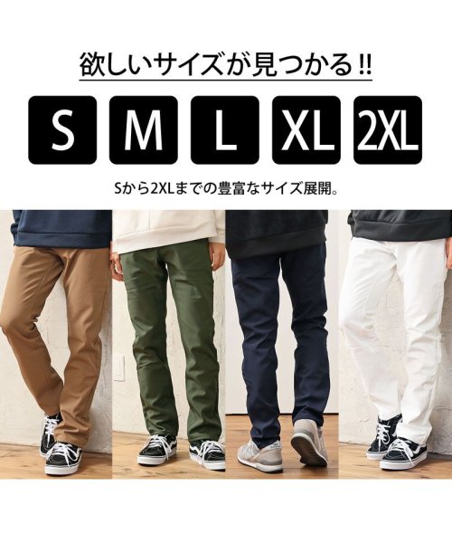 TopIsm(トップイズム)/暖パンツ メンズ スキニーパンツ ストレッチ スリムパンツ YKKファスナー 5ポケット 暖 裏起毛 無地 美脚 ロングパンツ/img20