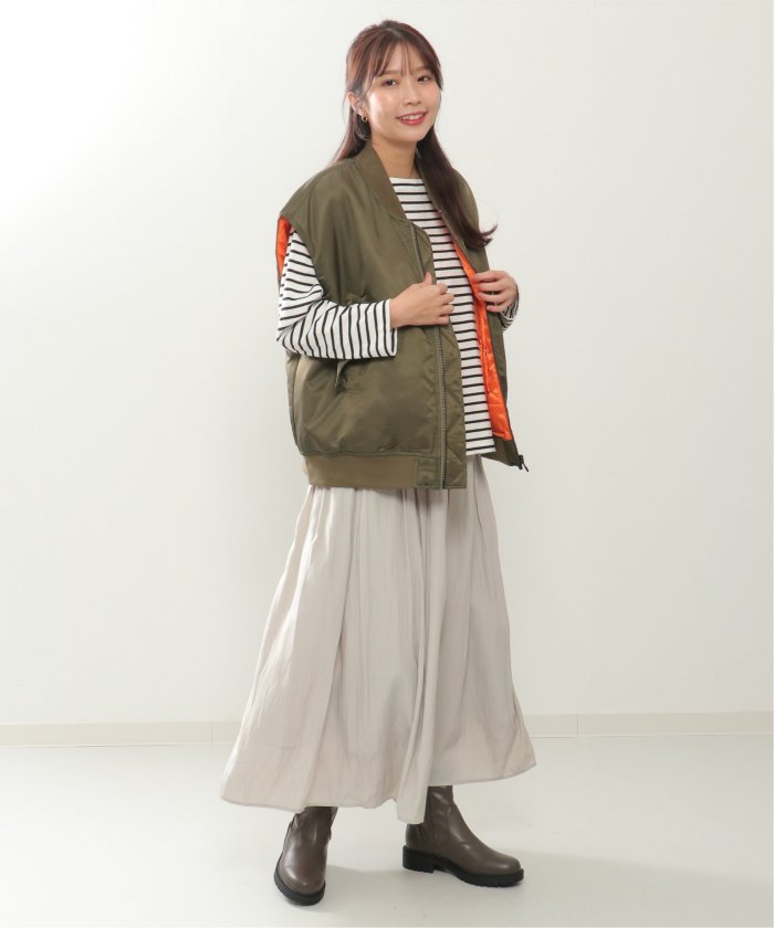 KIFFE キッフェ BIG FIT MA−1 VEST ビッグフィットMA－1ベスト