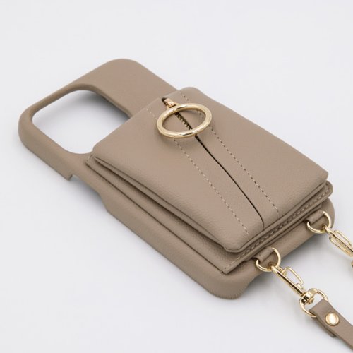 MAELYS LOUNA(マエリスルーナ)/【iPhone14/13 ケース】Clutch Ring Case (beige)/img01