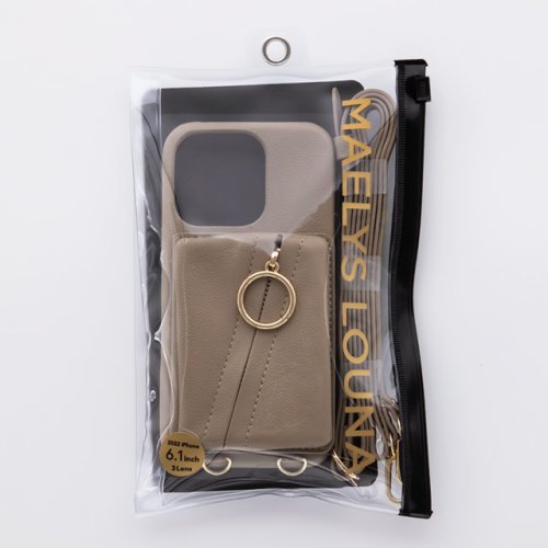 MAELYS LOUNA(マエリスルーナ)/【iPhone14/13 ケース】Clutch Ring Case (beige)/img06