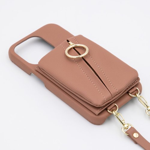 MAELYS LOUNA(マエリスルーナ)/【iPhone14/13 ケース】Clutch Ring Case (gray pink)/img01