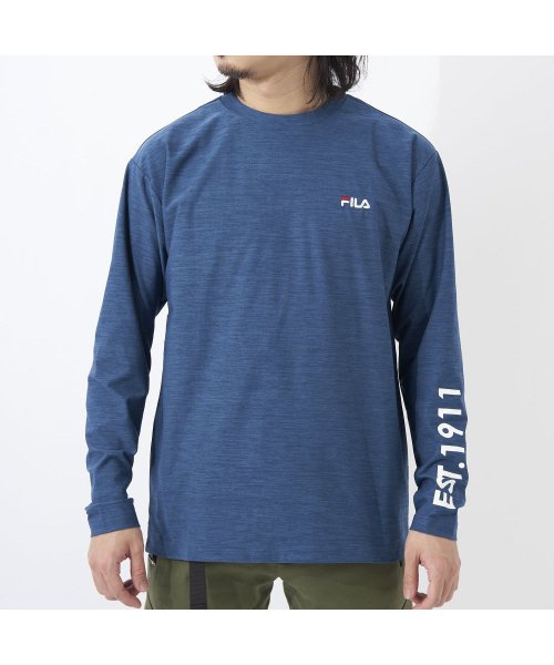 fila(men)(フィラ（メンズ）)/【ラン】吸水速乾 ストレッチ クルーネックロングTシャツ メンズ/img11