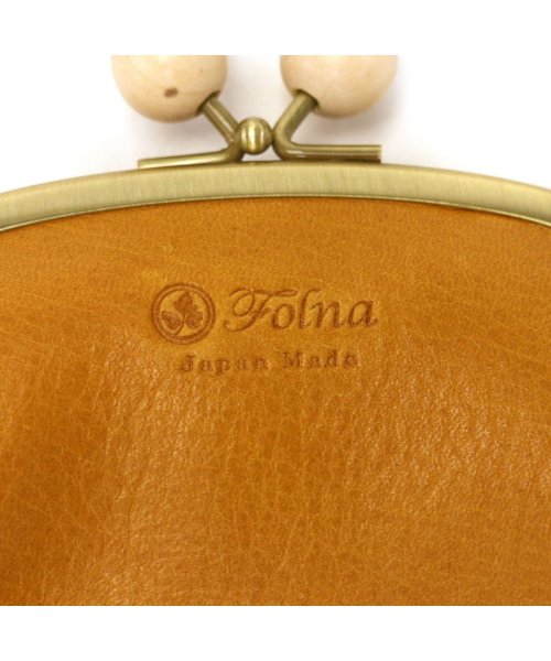 Folna(フォルナ)/フォルナ 二つ折り財布 Folna ウッドボールがま口 革 本革 牛革 レザー 小さめ コンパクト 軽量 二つ折り 財布 折財布 日本製 2993759/img18