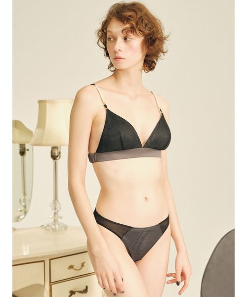 LILY BROWN Lingerie(LILY BROWN Lingerie)/【LILY BROWN Lingerie】パールストラップ ノンワイヤーブラ・ショーツセット/img10