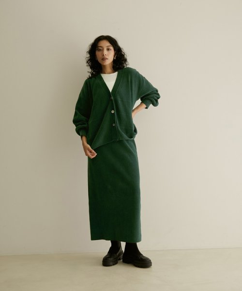 Vネックリブカーディガン－CreamyCotton /クリーミーコットン－ Creamy Cotton クリーミーコットン ■モデル身長 着用サイズ サイズ感 素材感 着心地