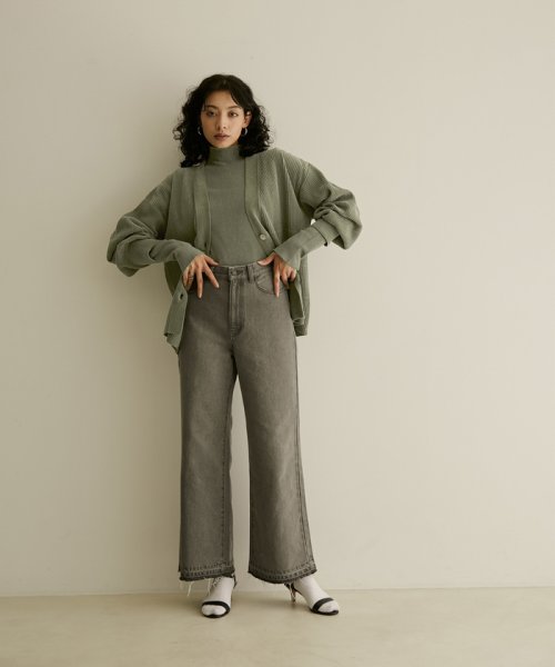 Vネックリブカーディガン－CreamyCotton /クリーミーコットン－ Creamy Cotton クリーミーコットン ■モデル身長 着用サイズ サイズ感 素材感 着心地