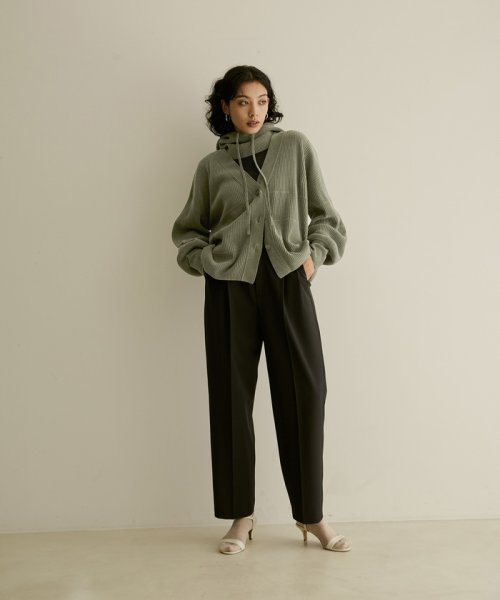 Vネックリブカーディガン－CreamyCotton /クリーミーコットン－ Creamy Cotton クリーミーコットン ■モデル身長 着用サイズ サイズ感 素材感 着心地