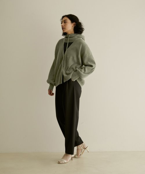 Vネックリブカーディガン－CreamyCotton /クリーミーコットン－ Creamy Cotton クリーミーコットン ■モデル身長 着用サイズ サイズ感 素材感 着心地