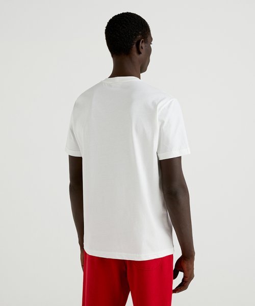 BENETTON (mens)(ベネトン（メンズ）)/コットンフロントプリント半袖Tシャツ・カットソー/img01