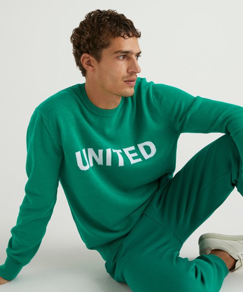 BENETTON (mens)(ベネトン（メンズ）)/フロントロゴクルーネックコットンニット・セーター/img20