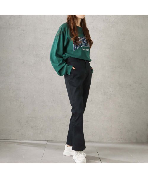 MAC HOUSE(women)(マックハウス（レディース）)/Dickies ディッキーズ ツイルフレアパンツ 2487－4401/img03