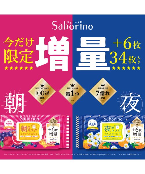 Saborino(サボリーノ)/サボリーノ　目ざまシート　完熟果実の高保湿タイプ　増量/img04