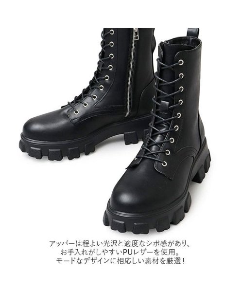 BACKYARD FAMILY(バックヤードファミリー)/glabella TRUCK SOLE LACE UP BOOTS/img03