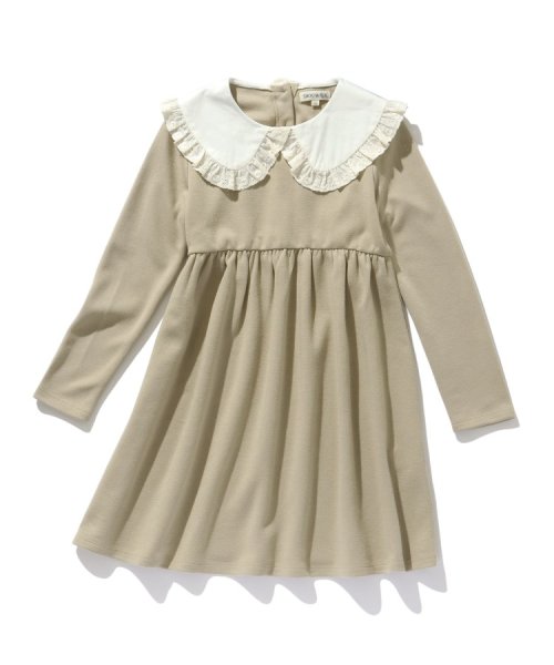 SHOO・LA・RUE(Kids) (シューラルーキッズ)/【110－140cm/プチセレ】衿レースポンチワンピース/img01