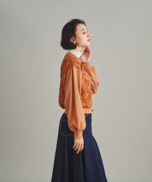 レース刺繍カーディガン 