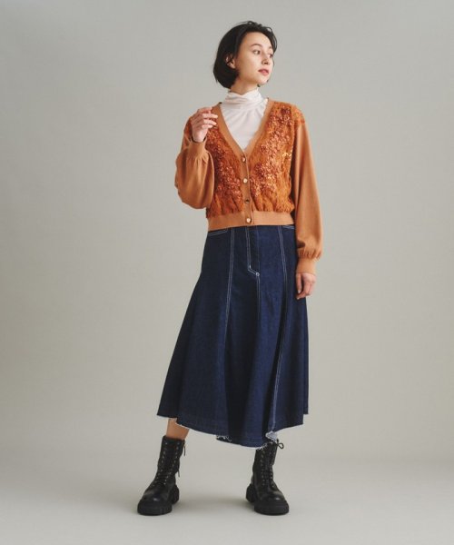 レース刺繍カーディガン 