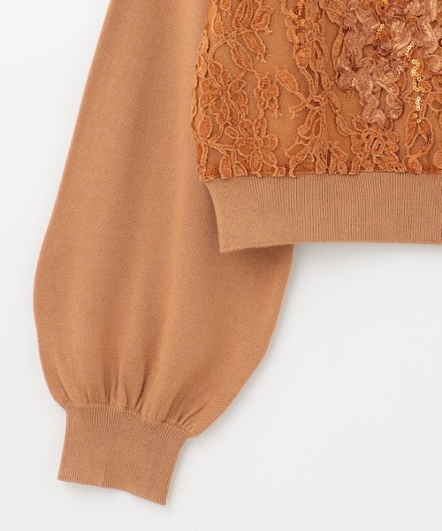 レース刺繍カーディガン 