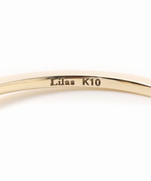 Lilas(リラ)/ボックス4ストーンブラックダイヤリング K10/img05