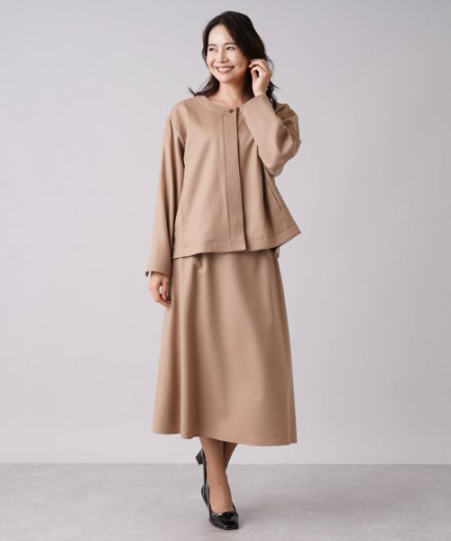 Leilian PLUS HOUSE(レリアンプラスハウス)/【セットアップ対応商品】比翼ノーカラージャケット【my perfect wardrobe】/img14