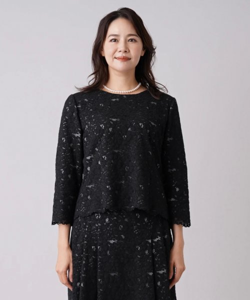 【セレモニー】レースブラウススーツ 