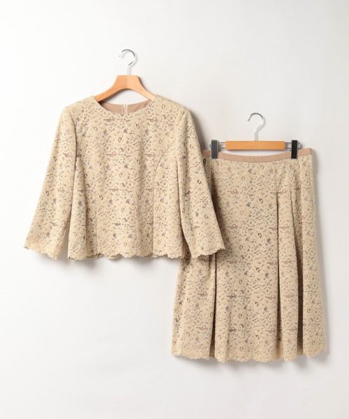 【セレモニー】レースブラウススーツ 