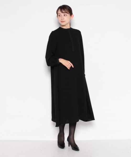 【喪服・礼服】【洗える】≪デザインブラック≫シャツワンピース/ブラックフォーマル/卒入学式 ・七五三・お宮参り あり 喪服 礼服 七五三 セレモニー 卒業式 ■なし デザイン 入学式 結婚式 お宮参り ワンピース