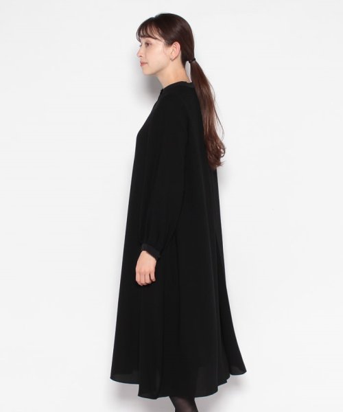 【喪服・礼服】【洗える】≪デザインブラック≫シャツワンピース/ブラックフォーマル/卒入学式 ・七五三・お宮参り あり 喪服 礼服 七五三 セレモニー 卒業式 ■なし デザイン 入学式 結婚式 お宮参り ワンピース