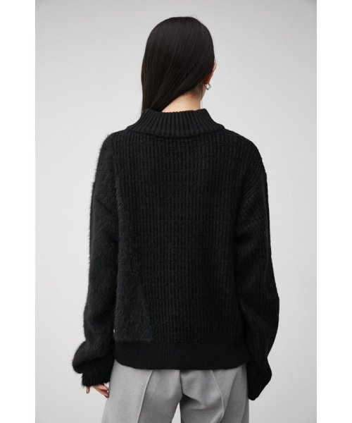 AZUL by moussy(アズールバイマウジー)/SHAGGY COMBI TWEED KNIT TOPS/img06