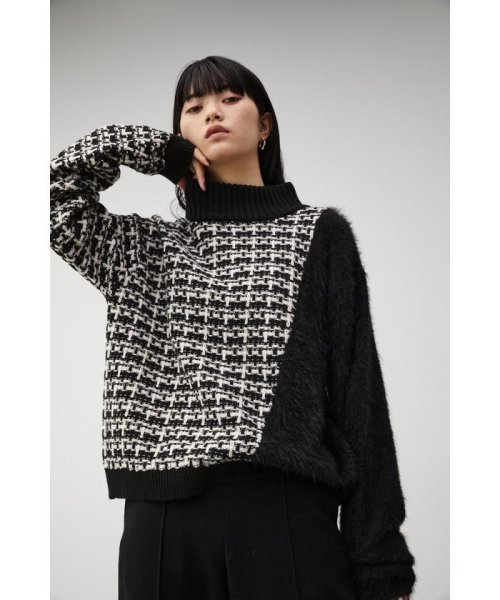 AZUL by moussy(アズールバイマウジー)/SHAGGY COMBI TWEED KNIT TOPS/img11