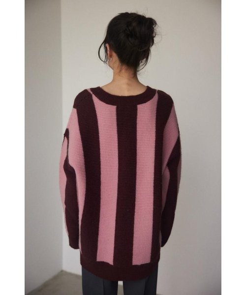 BLACK BY MOUSSY(ブラックバイマウジー)/stripe knit tops/img10
