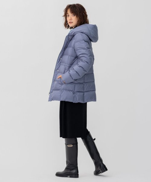 【洗える】シレータフタ ショート ダウンコート 