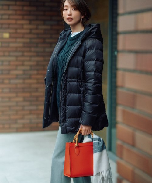 【洗える】シレータフタ ショート ダウンコート 