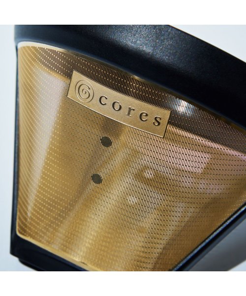 Cores(コレス)/コレス フィルター Cores ゴールドフィルター コーヒーフィルター コーヒードリッパー おしゃれ ペーパーレス ドリップ コーヒー 器具 C246BK/img01