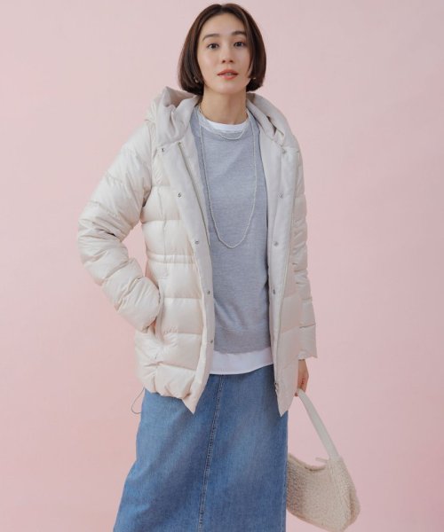 【洗える】シレータフタ ショート ダウンコート 