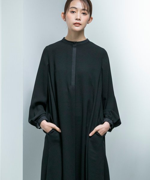 【喪服・礼服】【洗える】≪デザインブラック≫シャツワンピース/ブラックフォーマル/卒入学式 ・七五三・お宮参り あり 喪服 礼服 七五三 セレモニー 卒業式 ■なし デザイン 入学式 結婚式 お宮参り ワンピース