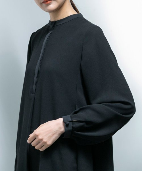 【喪服・礼服】【洗える】≪デザインブラック≫シャツワンピース/ブラックフォーマル/卒入学式 ・七五三・お宮参り あり 喪服 礼服 七五三 セレモニー 卒業式 ■なし デザイン 入学式 結婚式 お宮参り ワンピース
