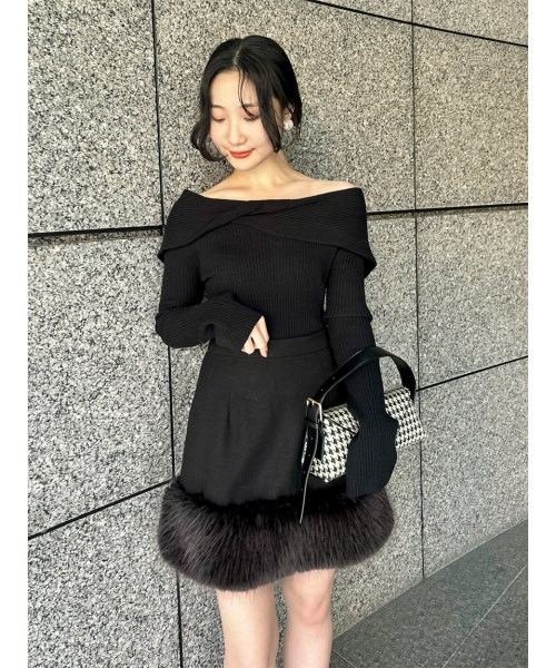 人気満点 スカート WEB限定】ファースカート リリーブラウン【WEB限定