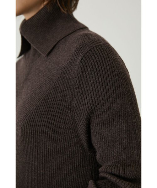 RIM.ARK(リムアーク)/High collar flare knit OP/img11