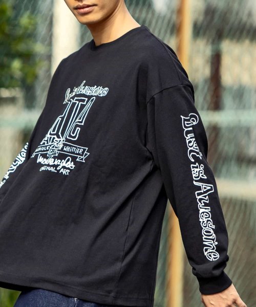 Mark Gonzales(Mark Gonzales)/MARK GONZALES ART COLLECTION(マーク ゴンザレス)スリーブプリント長袖Tシャツ/img03