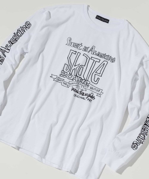 Mark Gonzales(Mark Gonzales)/MARK GONZALES ART COLLECTION(マーク ゴンザレス)スリーブプリント長袖Tシャツ/img20