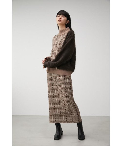 AZUL by moussy(アズールバイマウジー)/TWEED KNIT TIGHT SKIRT/img11