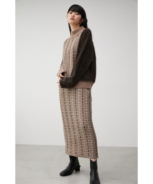 AZUL by moussy(アズールバイマウジー)/TWEED KNIT TIGHT SKIRT/img12