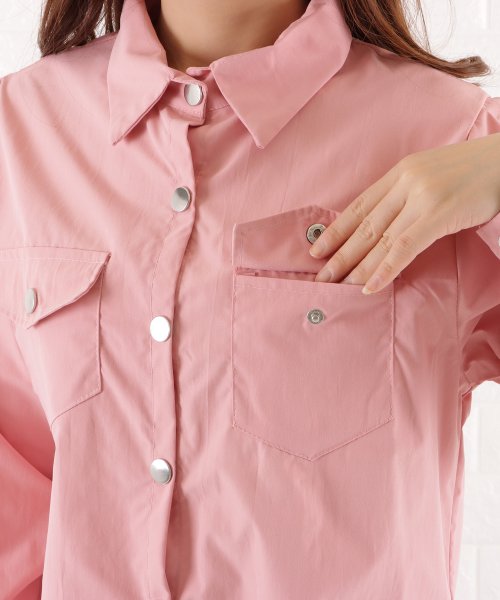 Lace Ladies(レースレディース)/ボリューム袖オーバーサイズシャツトップス長袖/img15