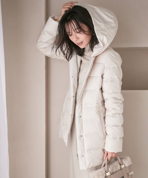 【洗える】シレータフタ ショート ダウンコート 