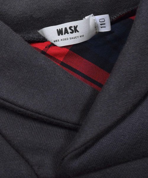 WASK(ワスク)/ショールカラー チェック 柄 裏起毛 トレーナー (100~160cm)/img07