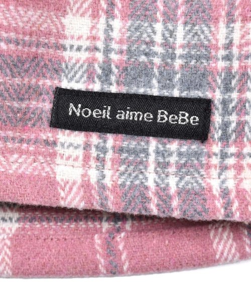 Noeil aime BeBe(ノイユ　エーム　べべ)/リボン 付 シャギーチェック 柄 ショートパンツ (80~130cm)/img10