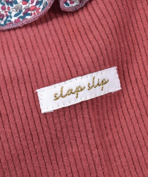 SLAP SLIP(スラップスリップ)/【 お揃い 】 花柄 プリント スモッキング 刺繍 ドッキング Wフェイス ワン/img09