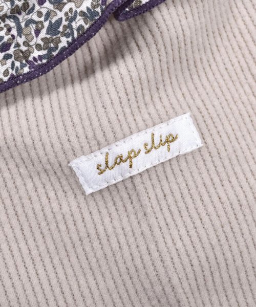 SLAP SLIP(スラップスリップ)/【 お揃い 】 花柄 プリント スモッキング 刺繍 ドッキング Wフェイス ワン/img19