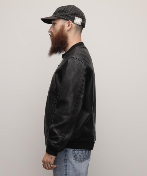 LEATHER JACKET BOWERY/レザージャケット バワリー MA－1 